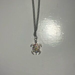Rhinestone Turtle necklace
